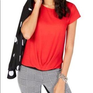 Women's Pullover INC Red Tee Top size X Small